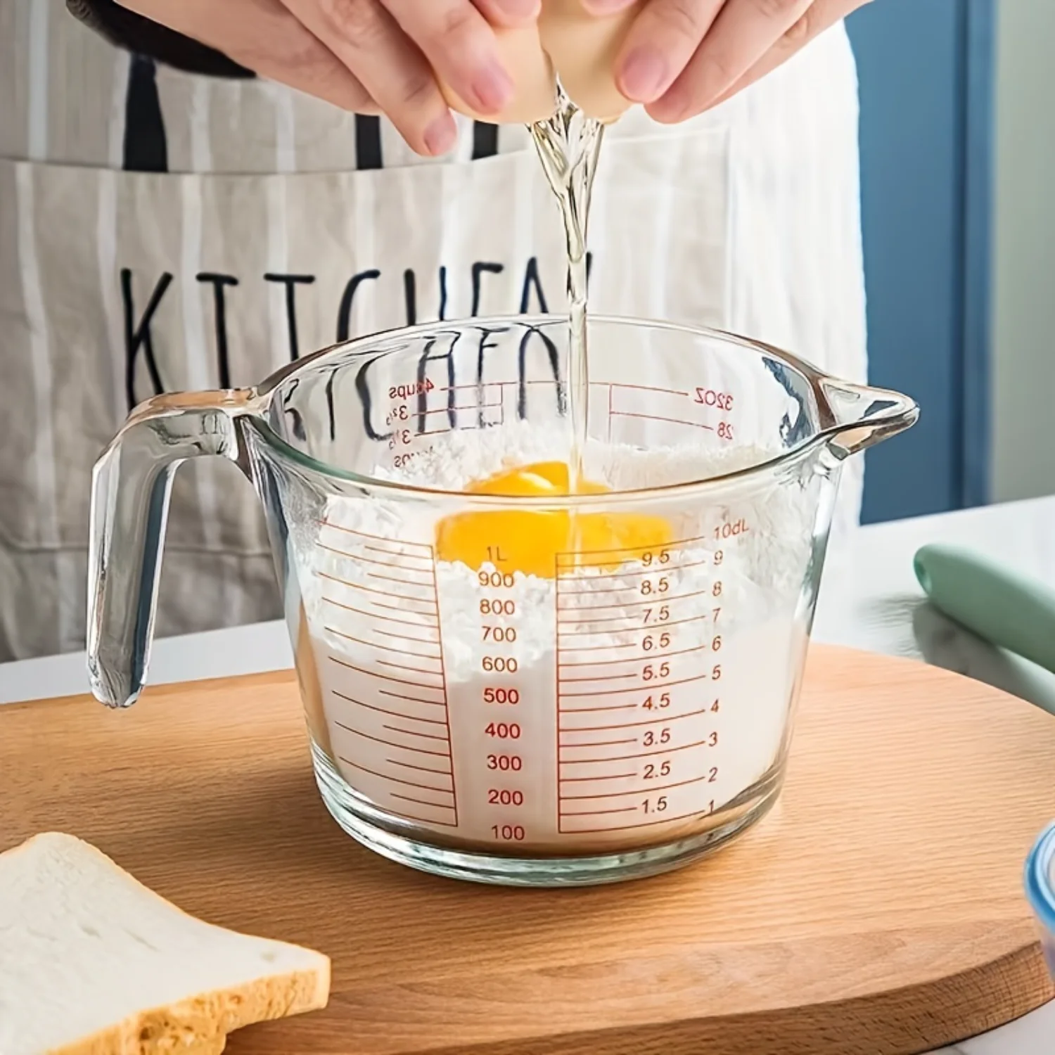 

3-Piece Borosilicate Glass Measuring Cup Set: BPA-Free, Ultra-Precise, Heat-Resistant, Oven Safe