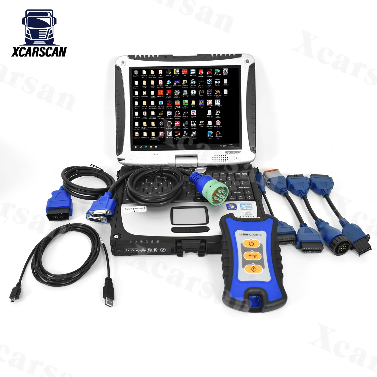 CF19 Laptop OBD Fault Detector Diesel Engine For USB-Link 3 CAN FD OBD2 USB Link OBD Diagnostic cable Heavy Duty