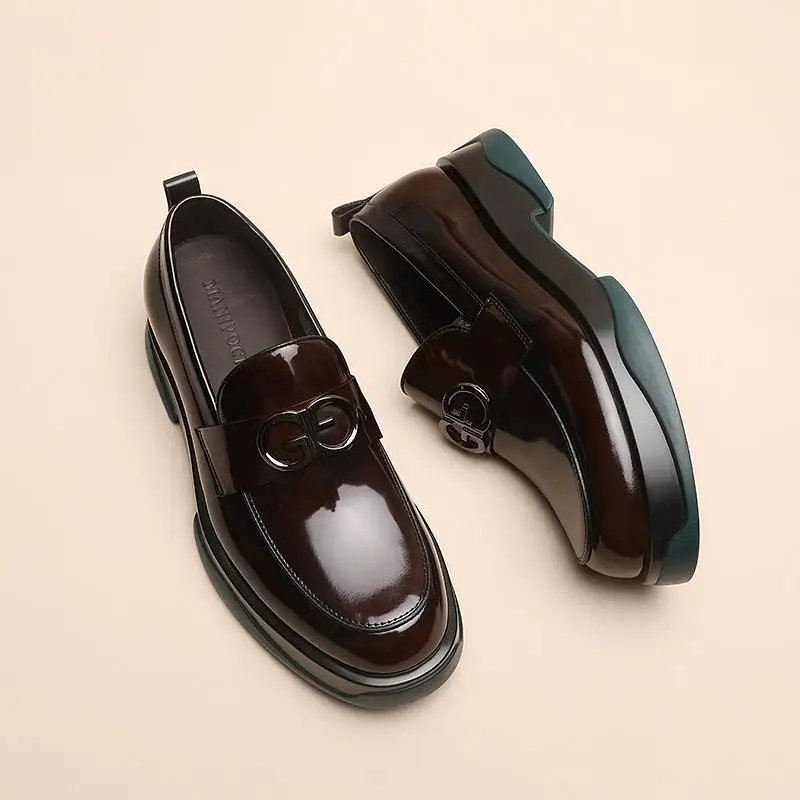 

Spring and Autumn New Business Casual Men's Shoes Fashion Versatile Platform Leather Loafers Men's Shoes