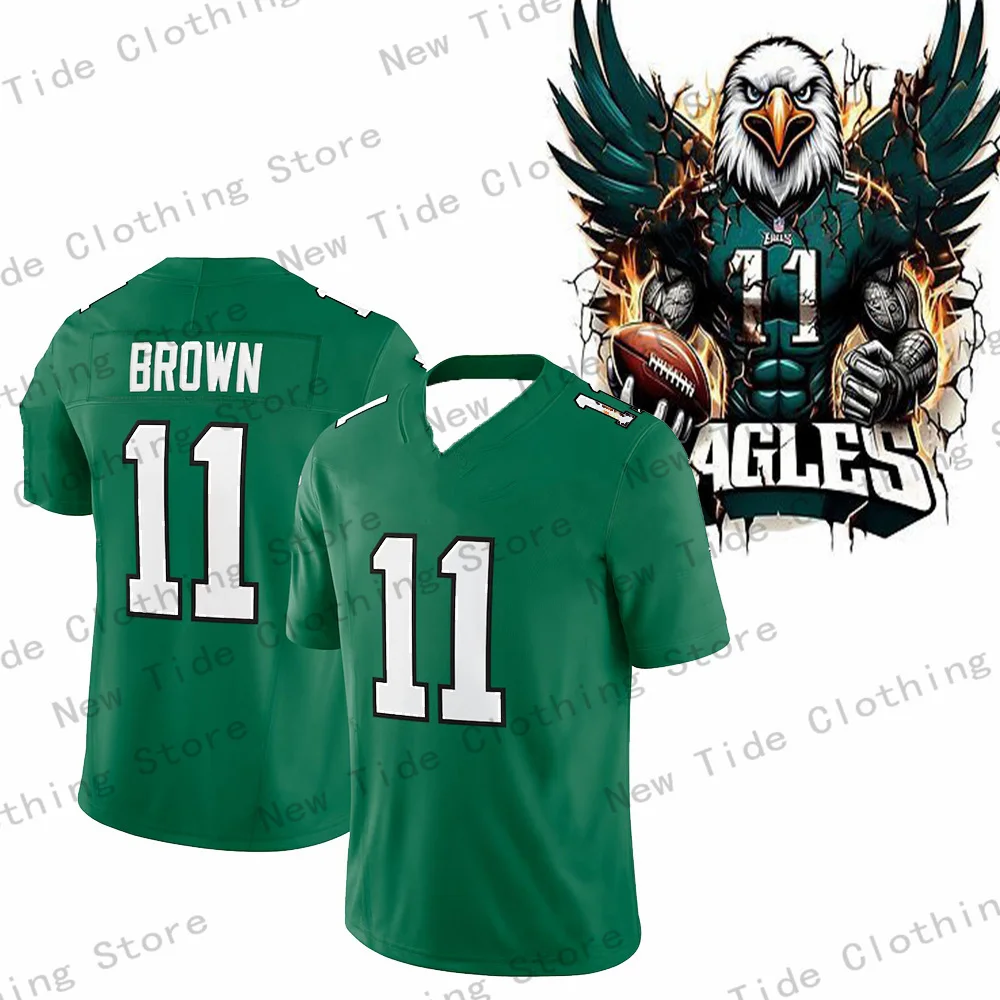 #11 Brown Sports Jersey: Breathable Mesh Fabric, Quick-Dry Short-Sleeve Athletic Fan Apparel for Game Day & Daily Wear