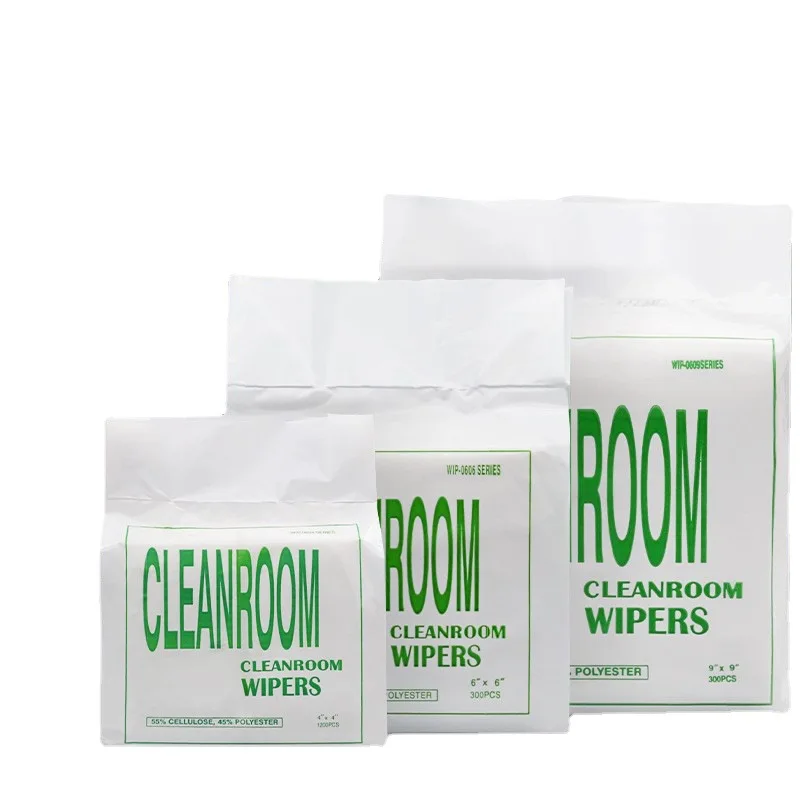 

4/6/9 дюймов, 53/56/60/68 г, бумага для дворников для чистых помещений для оптоволокна, чистящая часть конца разъема FTTH, 1 пакет