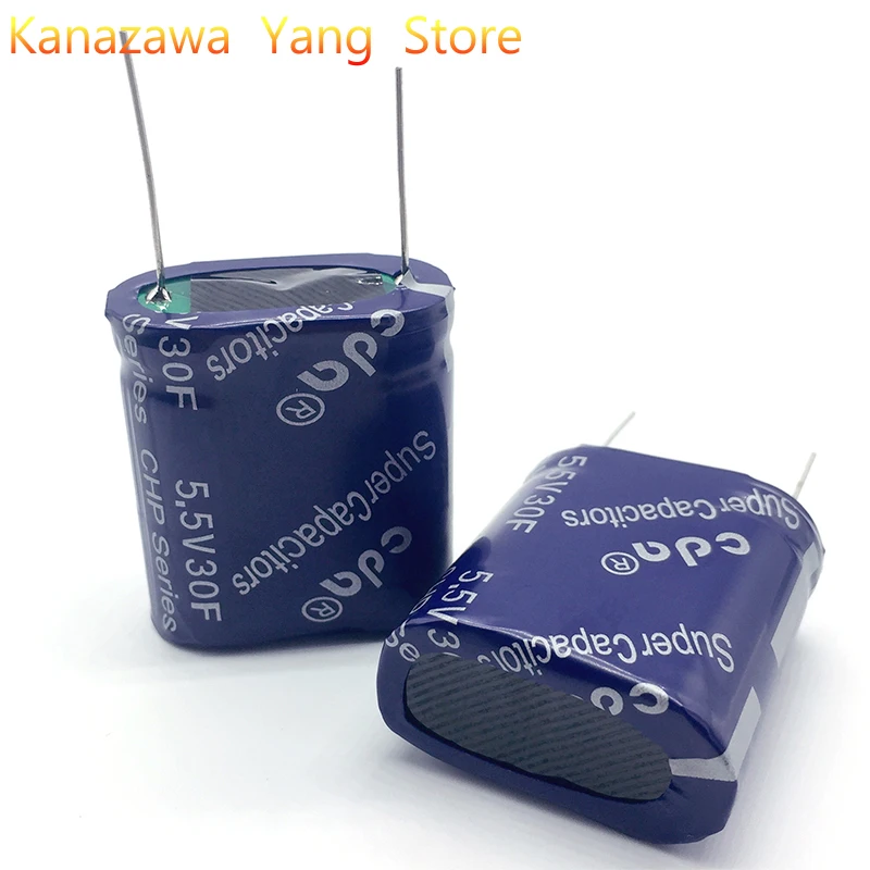 

2-10 Pcs/Lot Original 5.5V30F combined capacitor high current driving record 5.4V30F super capacitor Farad capacitor