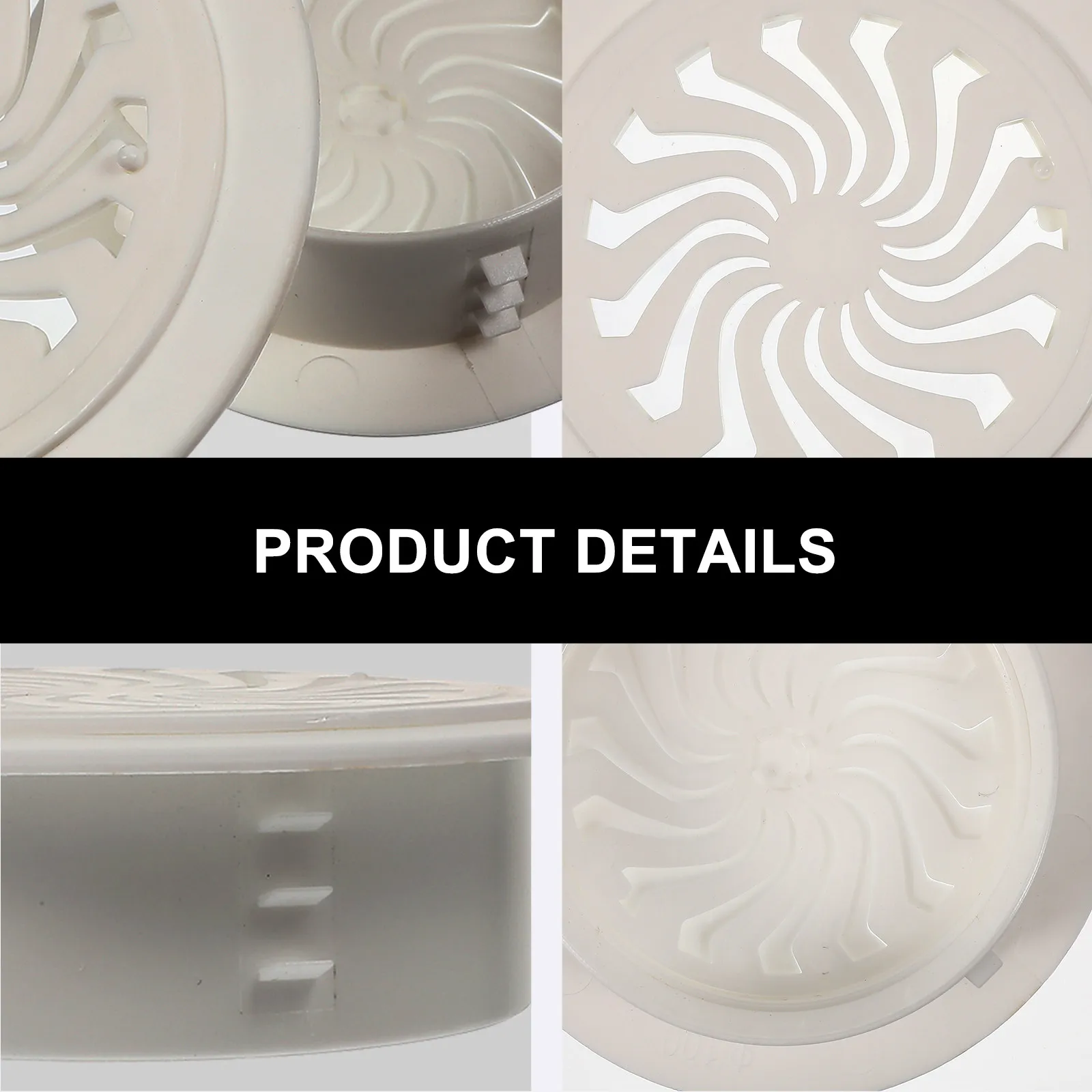 2Pcs Round Decorative Wall Hole Cover Air Conditioner Hole Plug for Indoor Ac Vent Cover Sturdy Fine Workmanship Easy