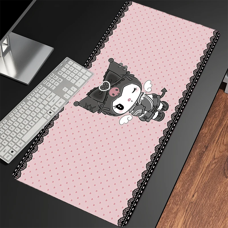 Alfombrilla de ratón Kuromi, accesorios, alfombrilla grande para teclado de jugador, alfombrilla de goma para ratón de escritorio, alfombra de goma, Tapis Souris Gaming Notbook