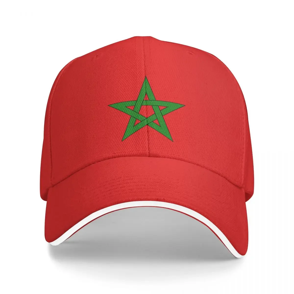 Bandeira Marrocos dos homens lavado boné de beisebol, camionista ao ar livre Snapback Caps, pai chapéu, golfe chapéus