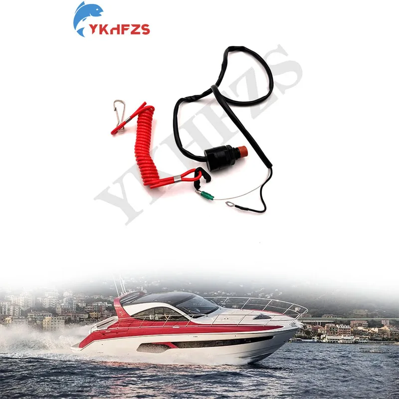 

Аварийный выключатель безопасности с ремешком для лодочных моторов Yamaha, аксессуары для лодок, 6E9-82575-02