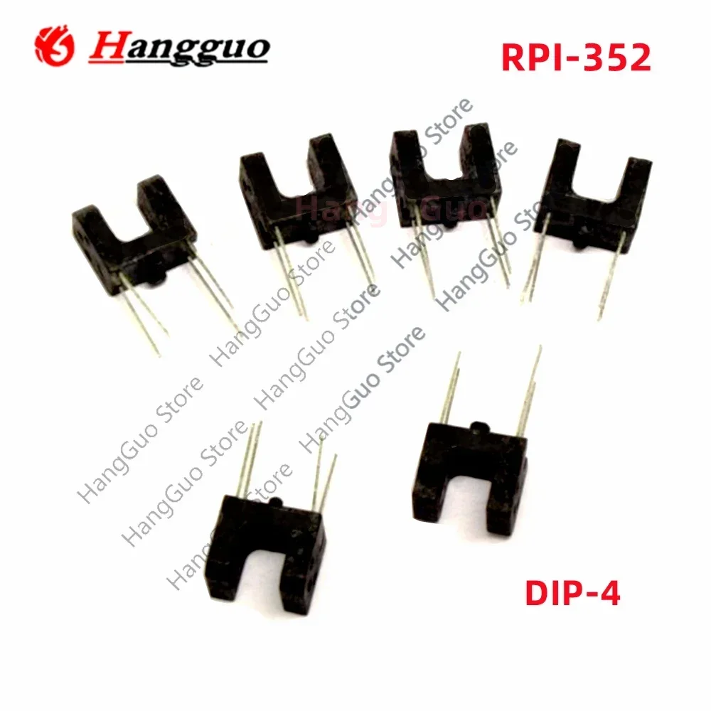 20PCS/Lot RPI-352 slot type photoelectric switch DIP4 slot distance 3MM ultra-small optocoupler RPI352