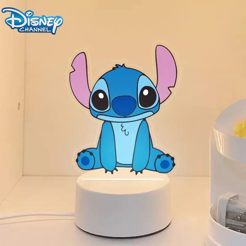 Disney Stitch Night Light Cartoon Cute Ornaments Night Light Bedside Lamp Desk Lamp Child Birthday Gift Party