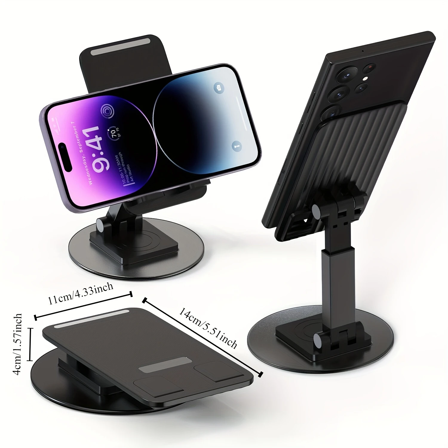Phone & Tablet Stand - Adjustable, Secure Hold, Durable Desktop Organizer - Ideal for Work & Play, Multiple Device Compatibility