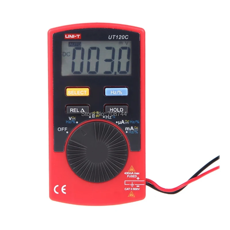 UNI-T UT120C AC/DC Current Voltage Meter Tester Ultra-portable Auto Ranging Auto-off Digital Multimeter Capacitance Resistance