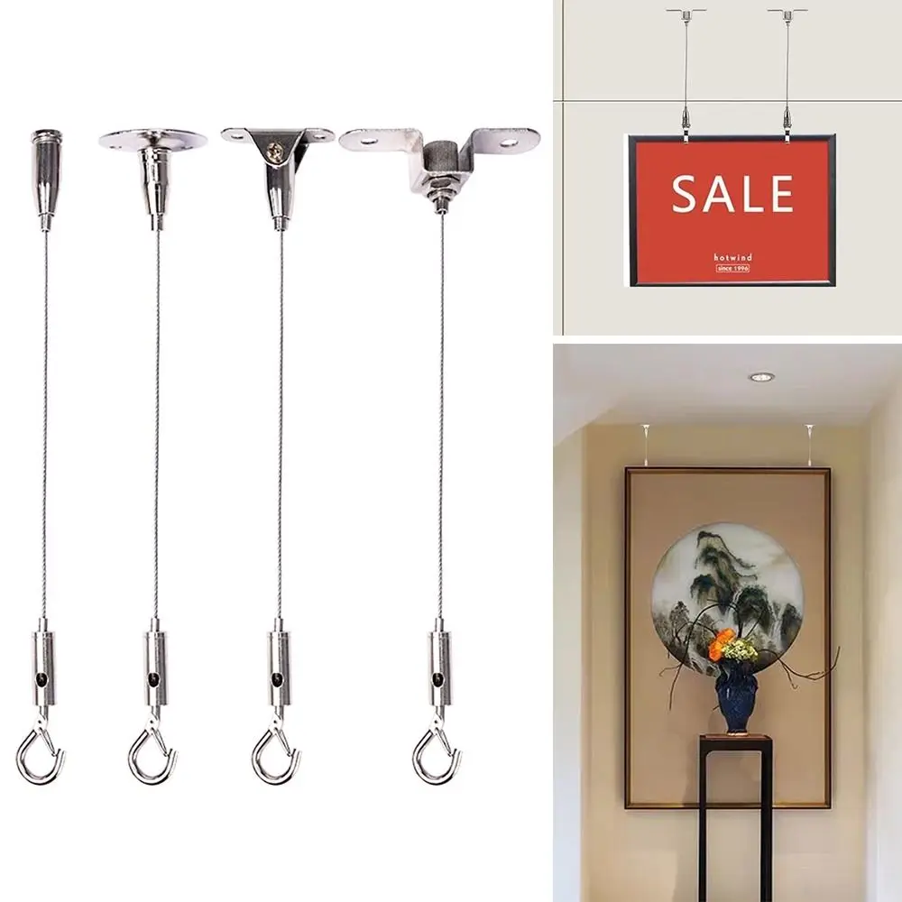 High Quality Stainless Steel Wire Rope Adjustable With Locking Suspension Lanyard Hanging Rope