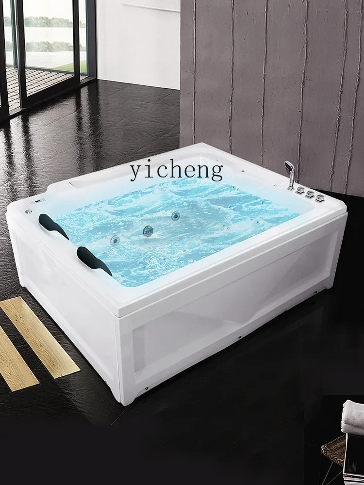 XL Double Bath Adult Home Freestanding Thermostatic Surfing Jacuzzi Acrylic