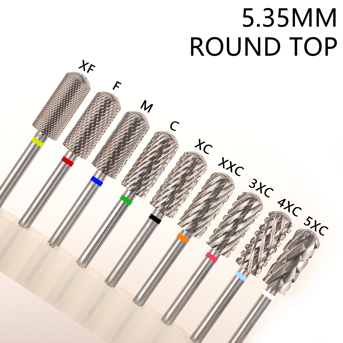 5.3mm Small Barrel Smooth Top Bits Nail drill bits Remove gel carbide Manicure tool Nail accessories Hot sale