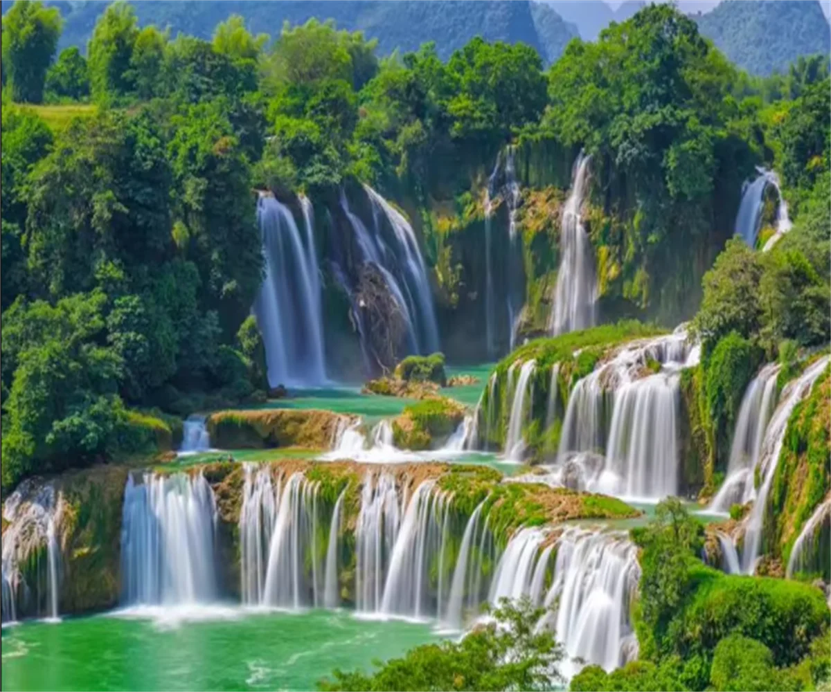 

beibehang papel de parede Обои с пейзажным фоном и изображением водопада, 3D-фрески, обои для гостиной, duvar kagi