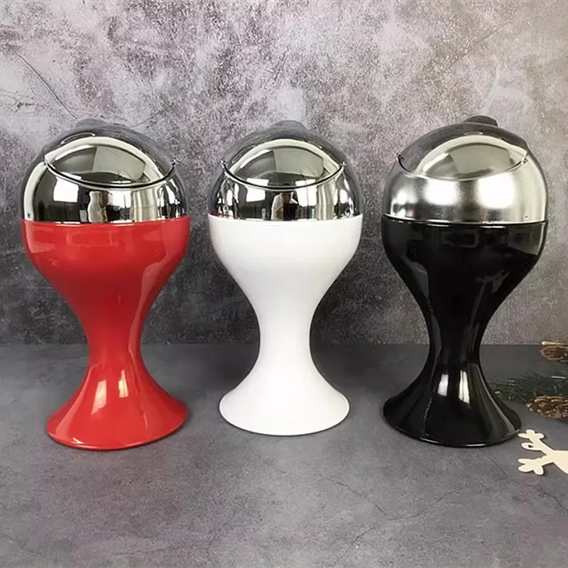 With cover metal ashtray personalized fashion smoke cup windproof ashtray