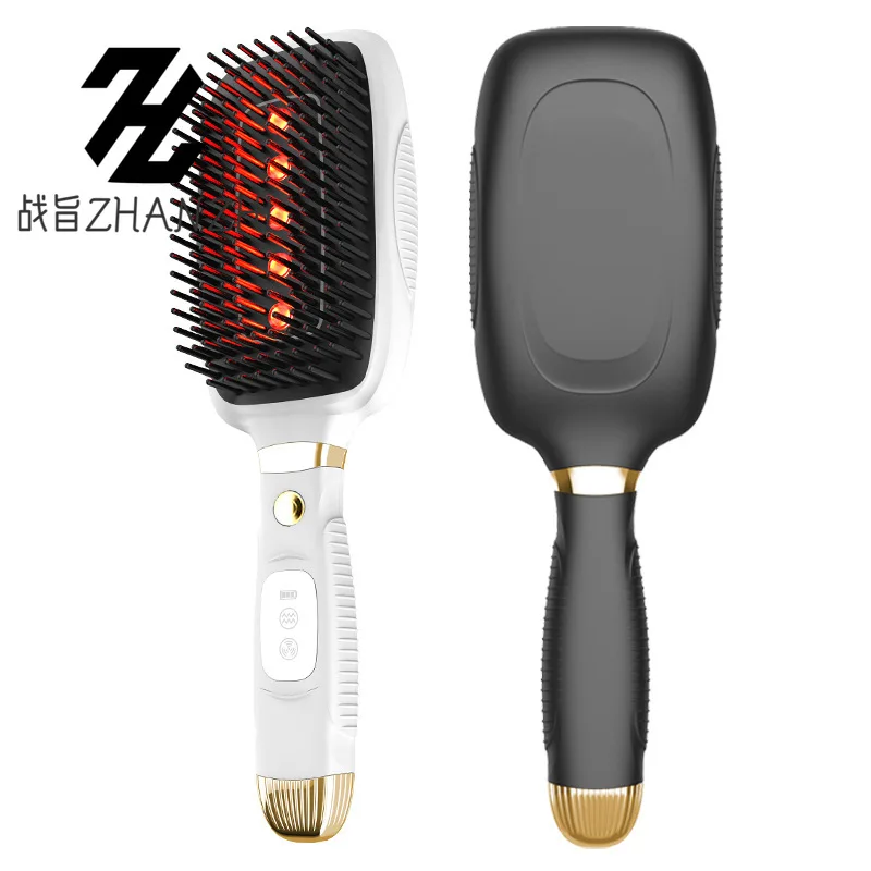 Расческа Электрическая массажная расческа Вибрация Красный свет EMS Микротоковая расческа для ухода за волосами Расческа Электрическая массажная расческа Вибрация Красный свет EMS Микротоковая расческа для ухода за волосами