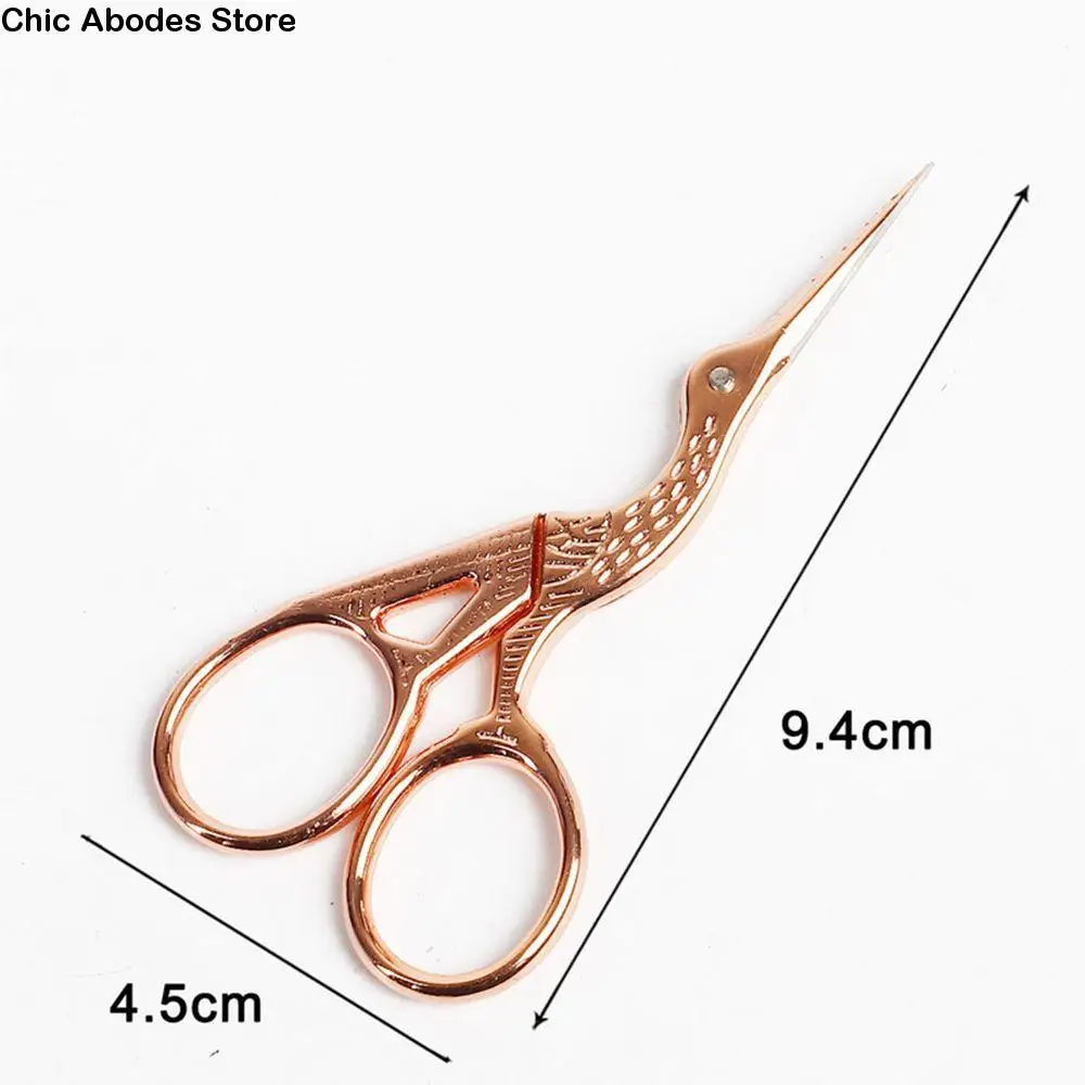 

Durable Vintage Cutters Embroidery Bird Crane Scissors Sewing Tool Shears Tailor Scissors