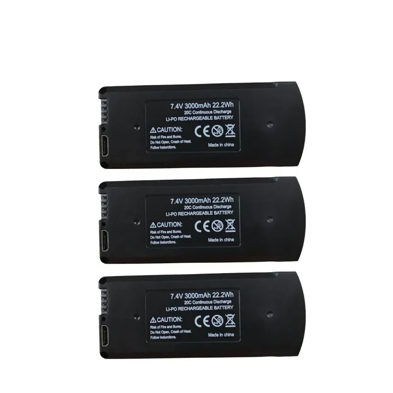 7,4 V 3000mAh/3,7 V 2000mAh para V168 V198 GPS Drone batería V198 MAX PRO 8K paquetes de baterías componentes de batería de avión