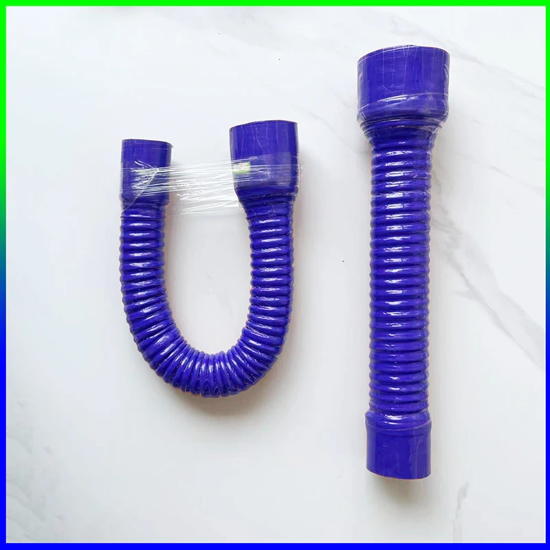 Blue Universal Variable Diameter Reducer Silicone Flexible Hose Radiator Tube Pipe For Air Intake High Pressure High Temperature