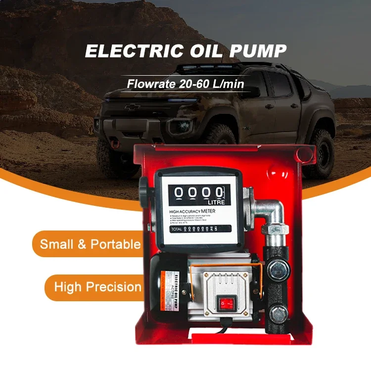 220V Portable metering electric fuel dispeners pumps transfer kit quantitative fuel dispenser oil pumps