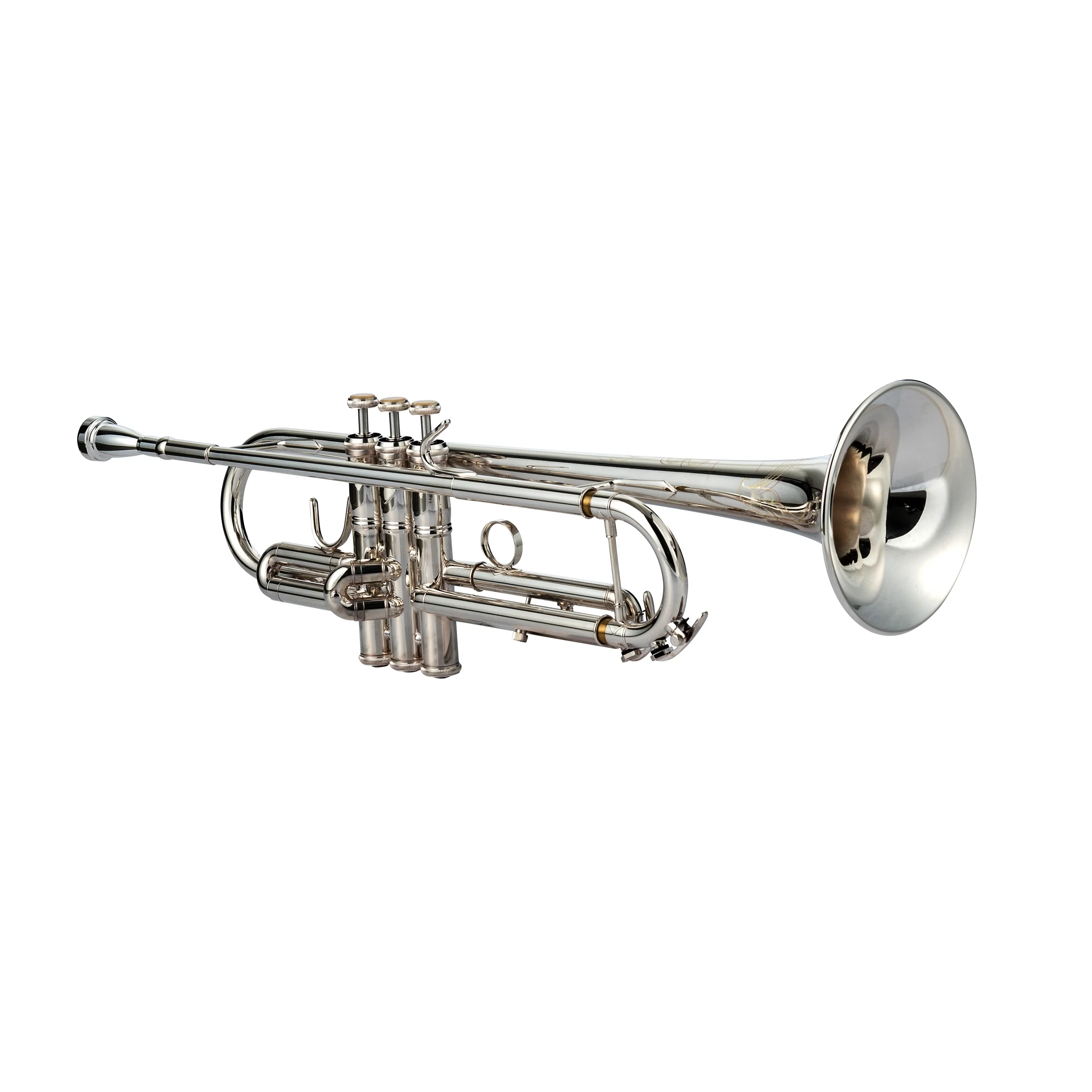 

SEASOUND Professional Master Level Silver Trumpet BB Tone Brass Instrument JYTR409S With Silver Plated Surface