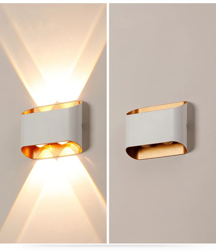 Waterproof IP65 Outdoor Wall Light Aluminium 10W LED Wall Lamp Sconce Balcony Garden Decoration Lighting Lamp AC110V 220V