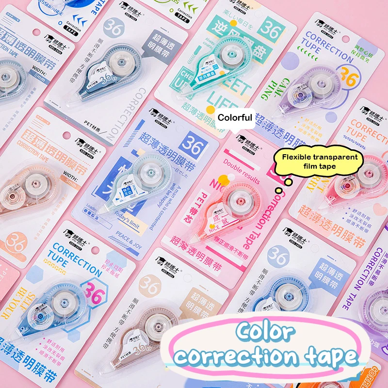 Macaron Color Mini Correction Tape For Scrapbooking Crafts Decoration Kawaii School Office Supplies Student Stationery Gifts