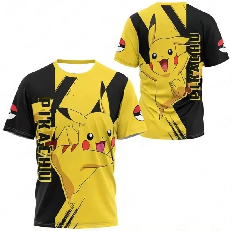 camiseta-estampada-pokemon-pikachu-pokeball-bandai-japonesa-2026-nova-para-homens-e-criancas-esportiva