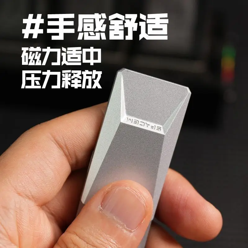 

Cyber pickup edc mechanical push card decompression toy fingertip popping coin decompression artifact hand handle