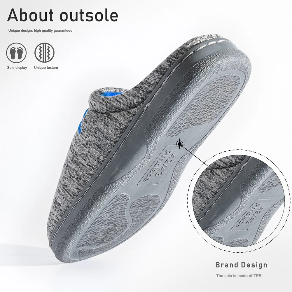 Winter men's embroidered slipp - Insole Memory Foam review and price