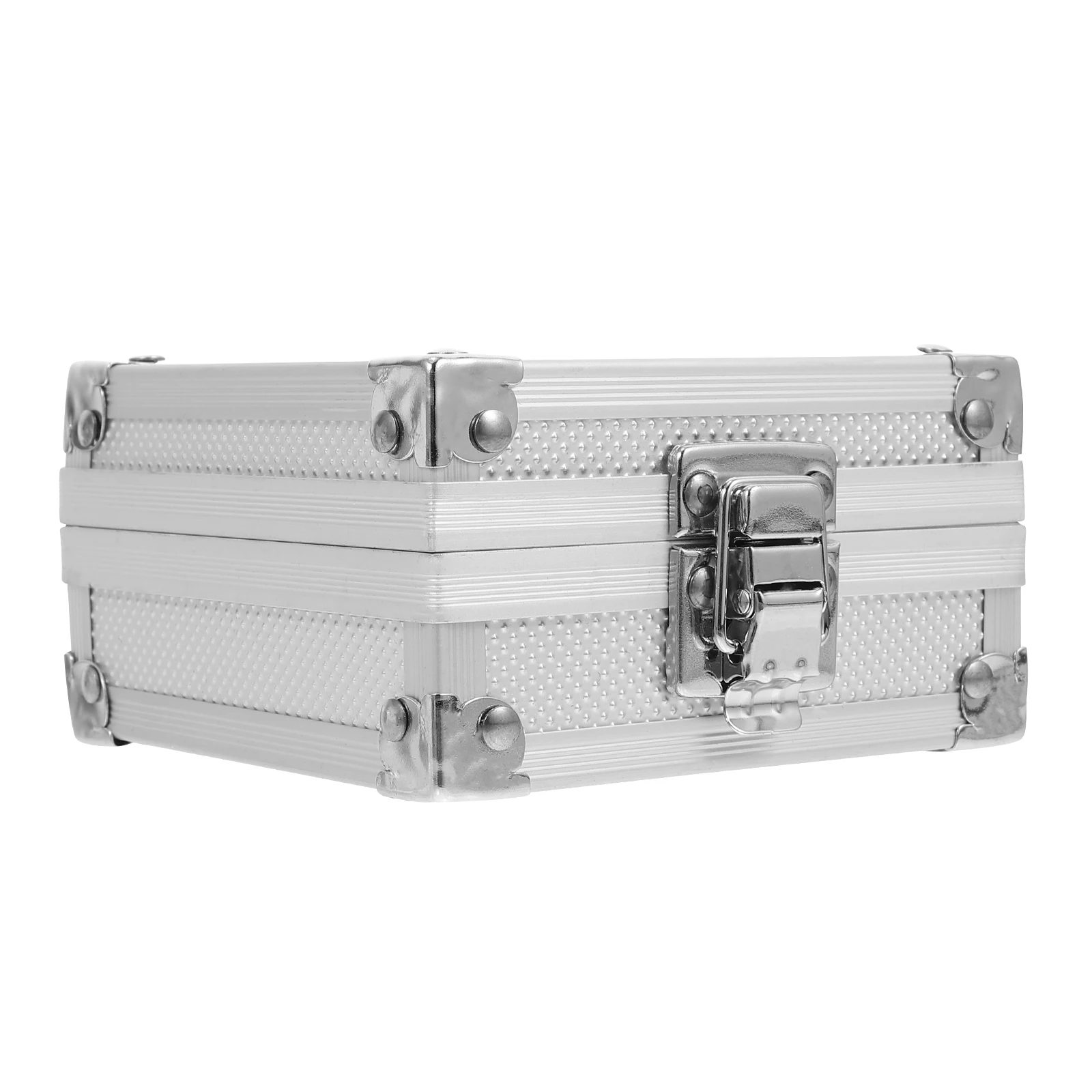 

Professional Tattooing Machine Box Silver Waterproof Shockproof Storage Case For Tattoos Tools Container With Sponge