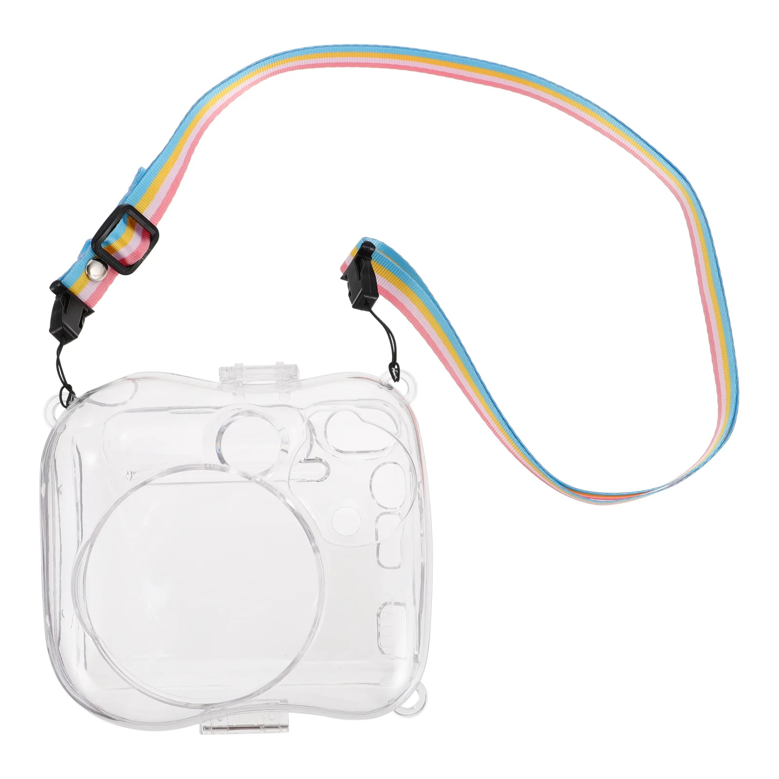 

Transparent Instant Camera Case Scratch Proof PVC Bag for Mini 25 26 Comfortable Shoulder Strap Camera Protector for Travel