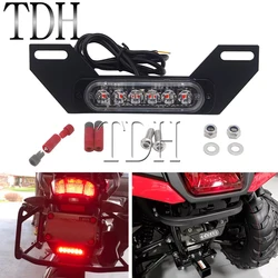 Universal LED Motorcycle B6 Dual License Plate LED Brake Light ATV Burst Flash Tail Stop Lamp Auxiliary Lights Taillight Custom