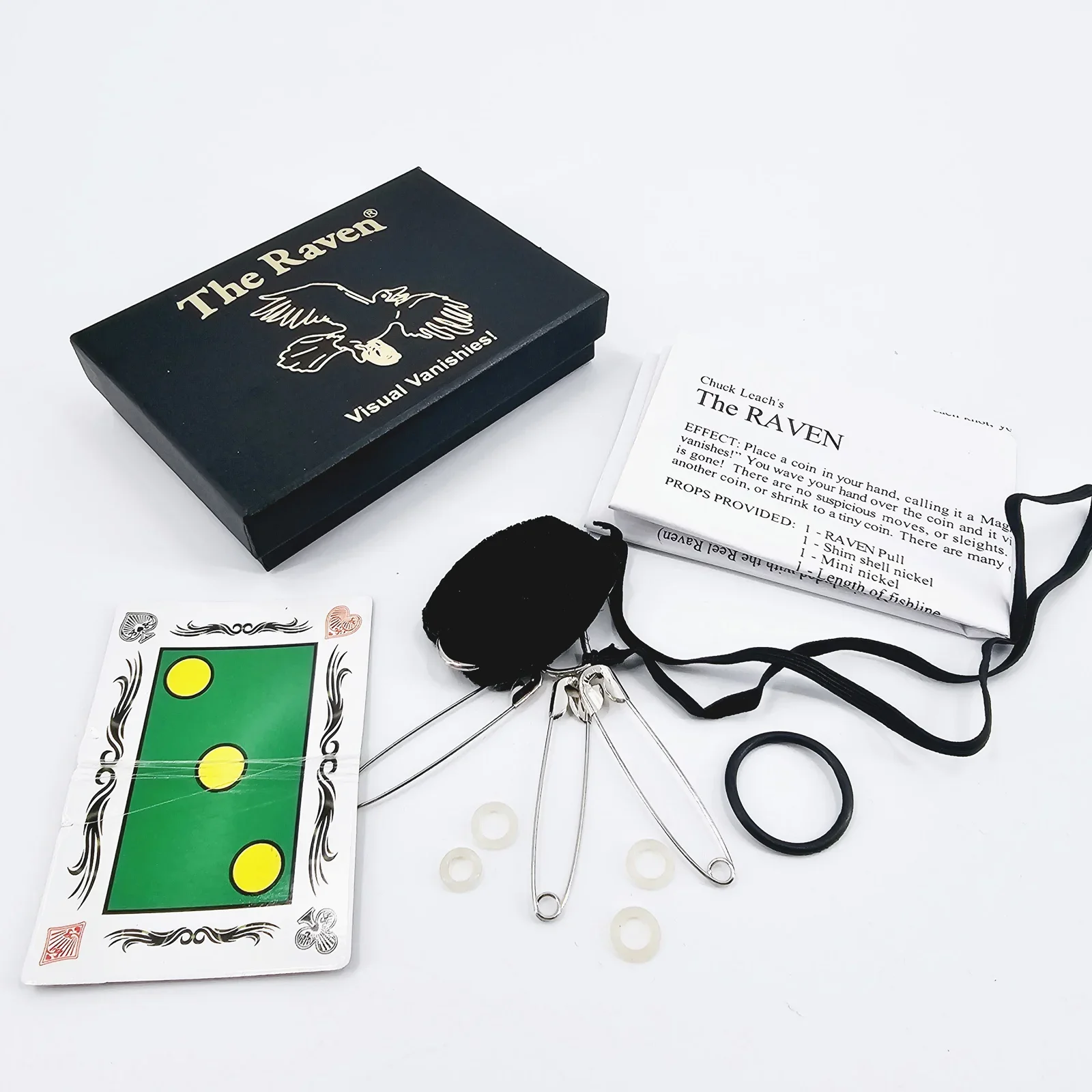 

Монета Ворона, исчезающее устройство, магический трюк крупным планом, магия, мага, реквизит, аксессуар, учебник с иллюзией и трюком, легко сделать