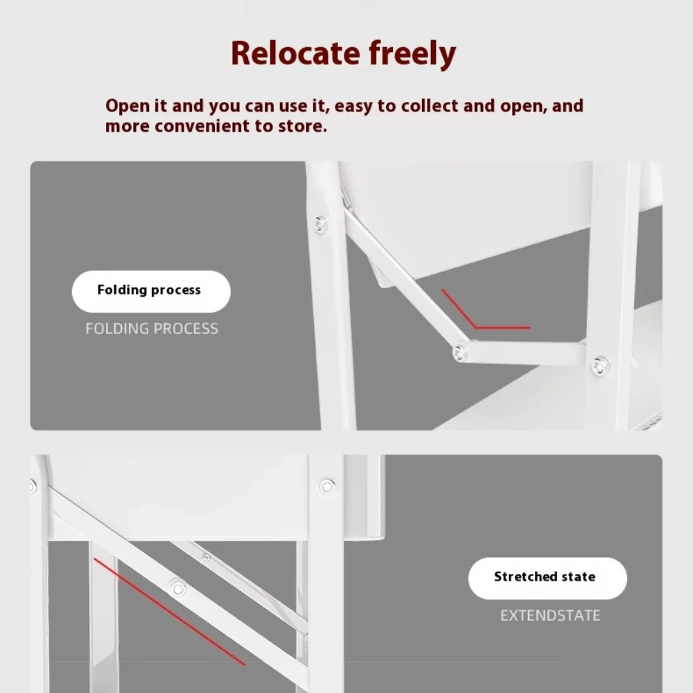 Trolley Storage Rack Multi-layer Floor Standing Vegetable Organizer Household Movable And Foldable Small Cart Storage Rack