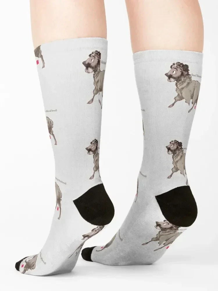 Michael Sheep Socks professional running essential retro Climbing Woman Socks Men's