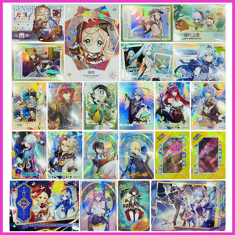 Anime Goddess Story Rare SP QR VR DR OR KR UR Game Collectible Cards Kamisato Ayaka Yanfei Ningguang Toys for boys Birthday Gift