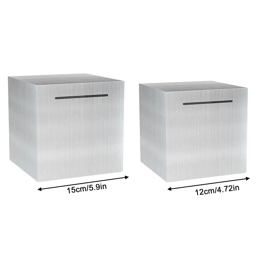 Stainless Steel Piggy Bank Only In, No Export Banknotes Large-capacity Coin Boxes Safe Box Money Savings Bank For Kids