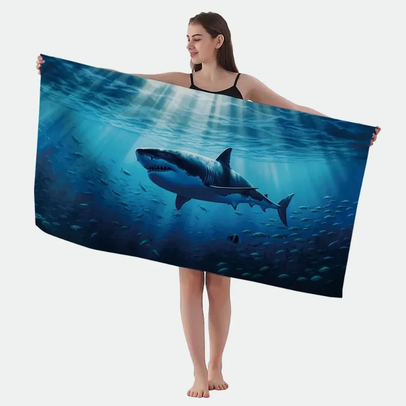 2023 Cross border Popular Original Bath Towel Color Printing Double sided Velvet Towel Ultra Fine Fiber Beach Towel