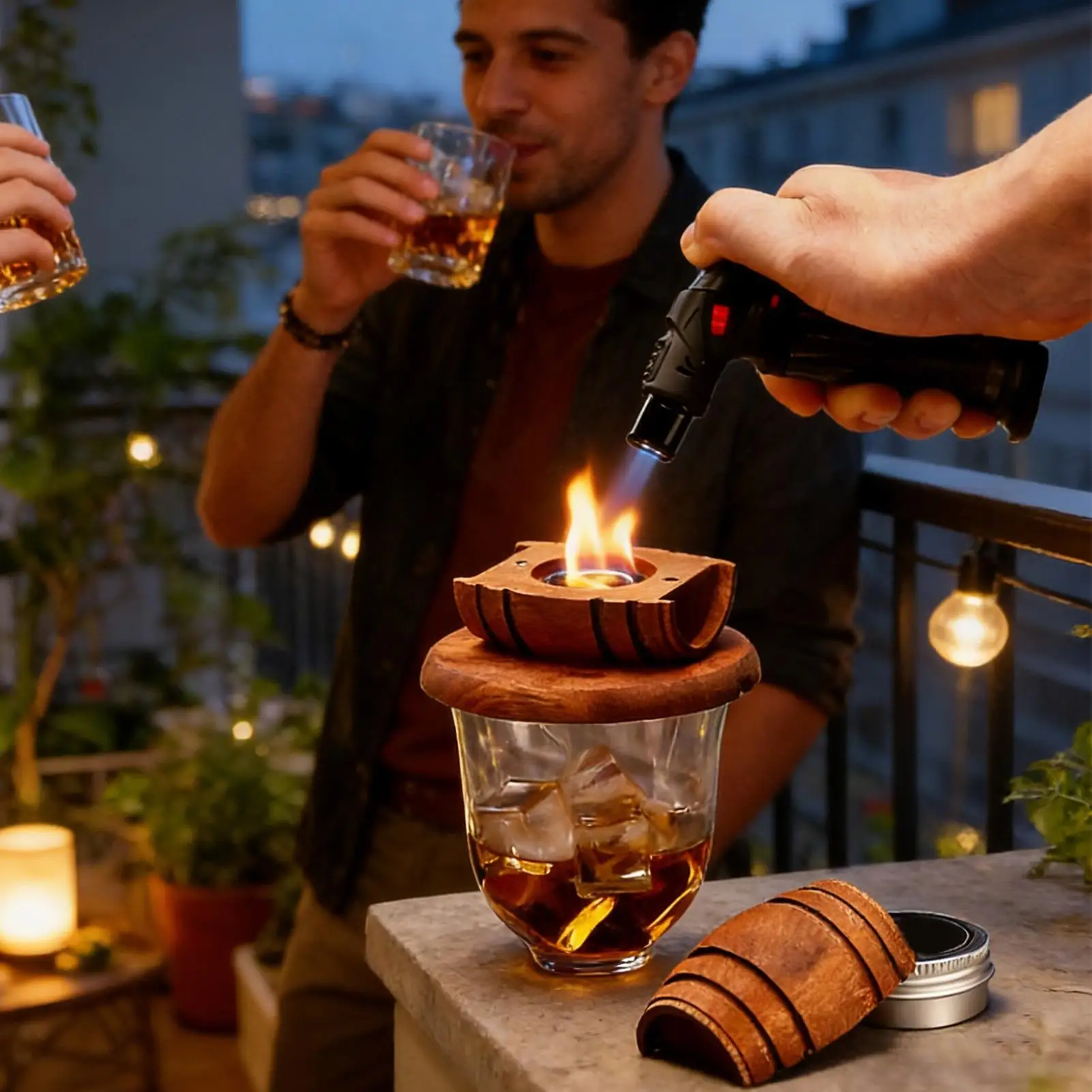 Nuevo Set Ahumador de Whisky con Barril y Filtro, Herramienta para Infusión de Sabor en Cócteles y Bebidas