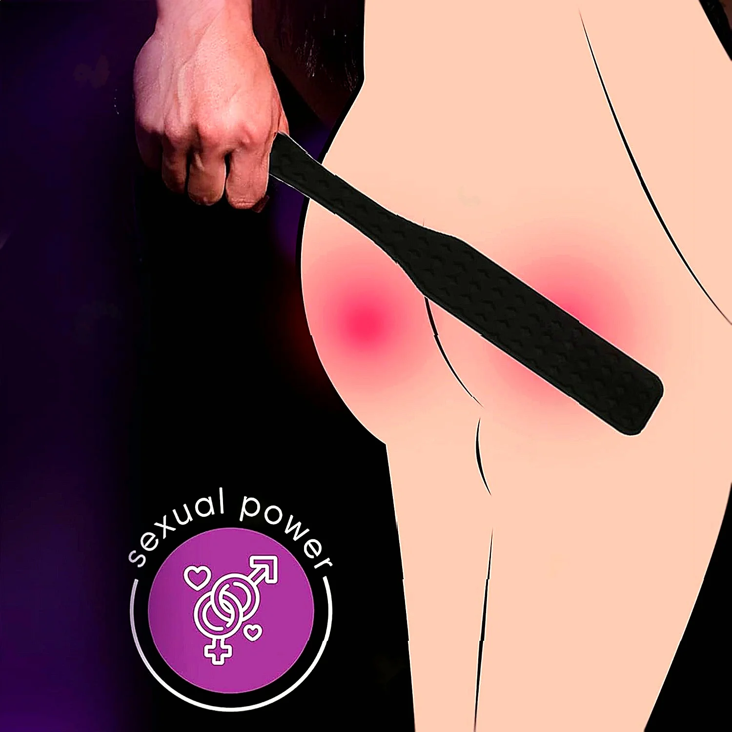 ألعاب الكبار الردف مجداف للعب الجنس سيليكون BDSM قصب لعبة الجنس السرير عبودية المجاذيف عبودية والعتاد اكسسوارات التصفيق #3