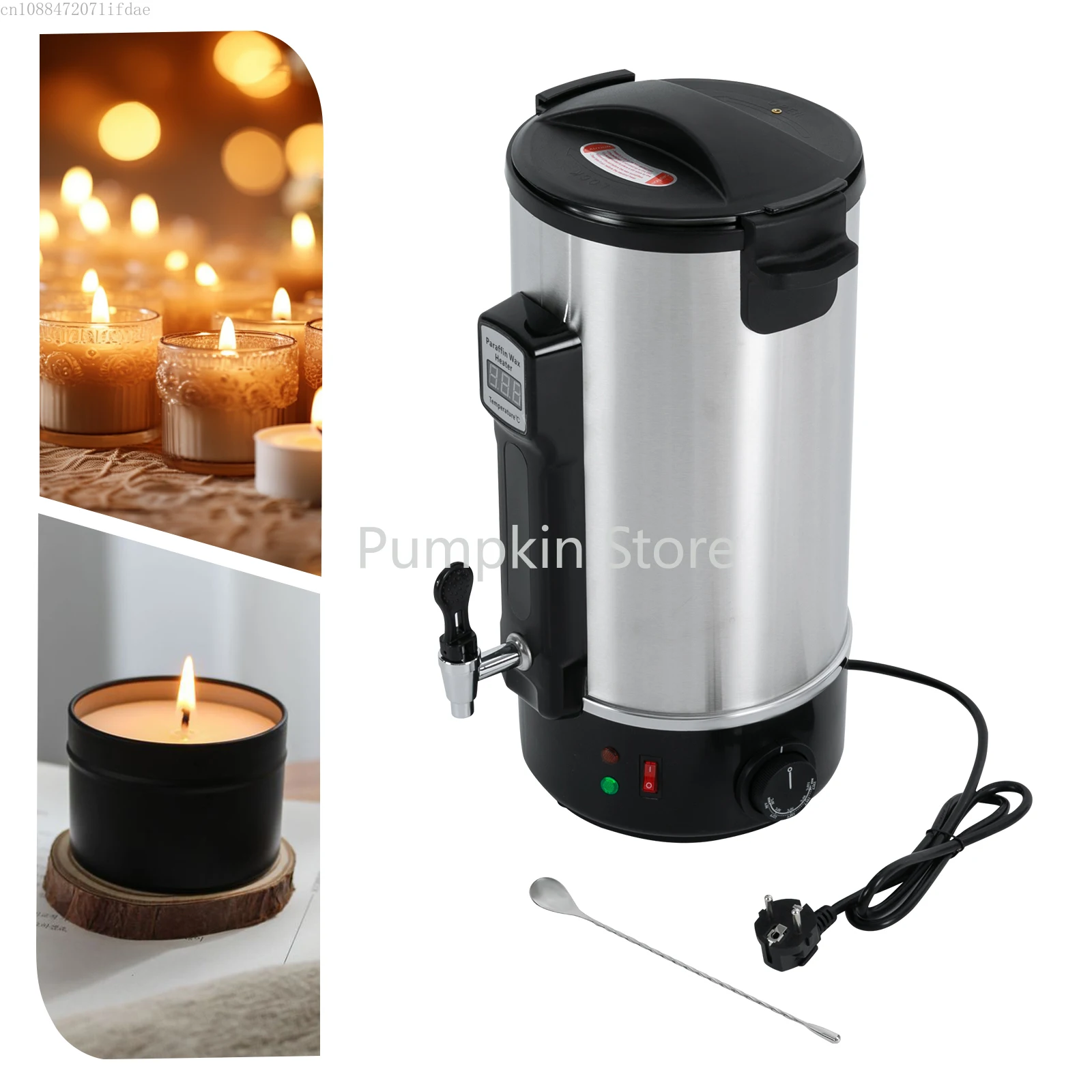 Wax Melter for Candle Making with Heating Spout 8/10.8/12 L Big Capacity Easy Cleaning for Mass Production of Candle Soaps