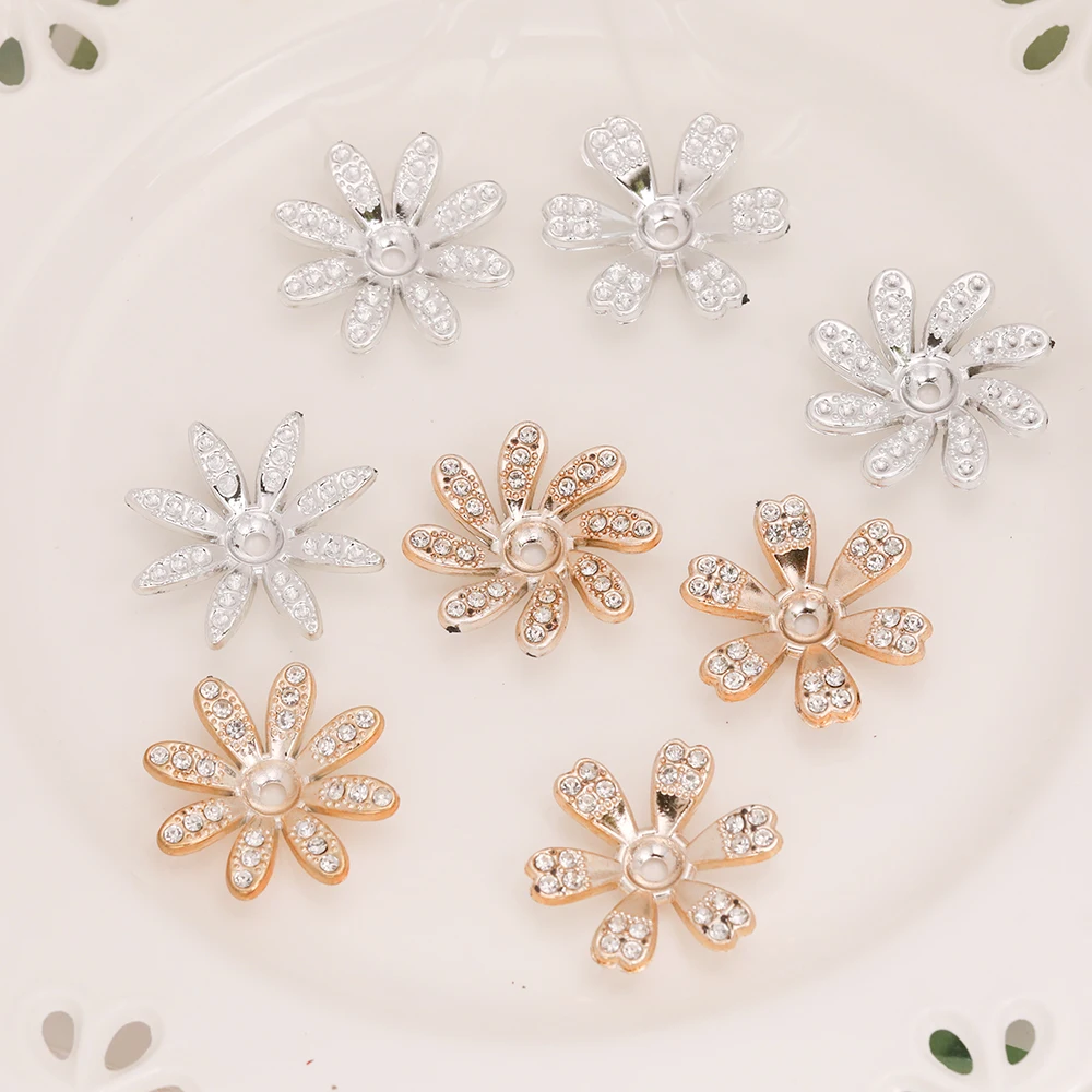 

Cordial Design 300Pcs 27*28MM Hand Made/Rhinestone Effect/Flower Shape/DIY Beads Making/Jewelry Findings & Components #19049