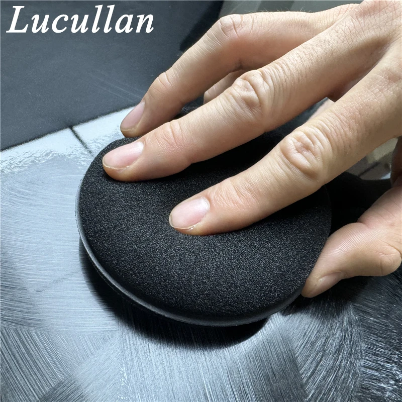 Lucullan 5 Pack Ultra Thick 30mm High Density Foam Sponge  Auto Detailing Applicator Pad Best For Waxing and Polishing