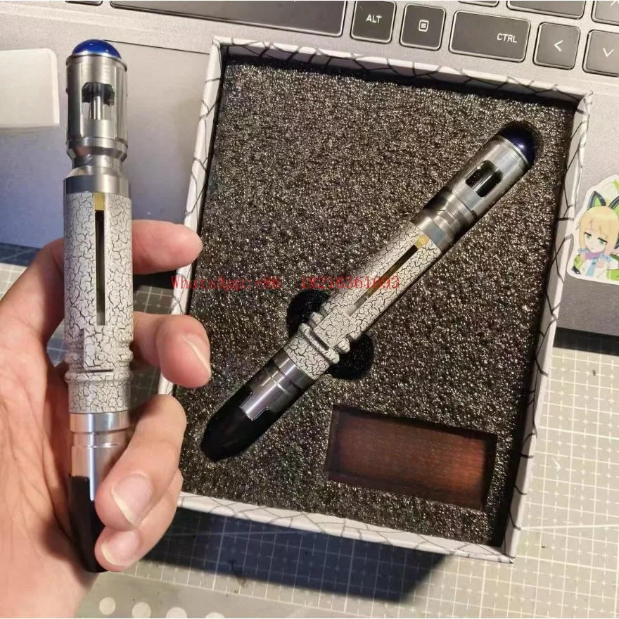 10th Generation Props Metal Version Sonic Screwdriver, Push-pull Telescopic DIY