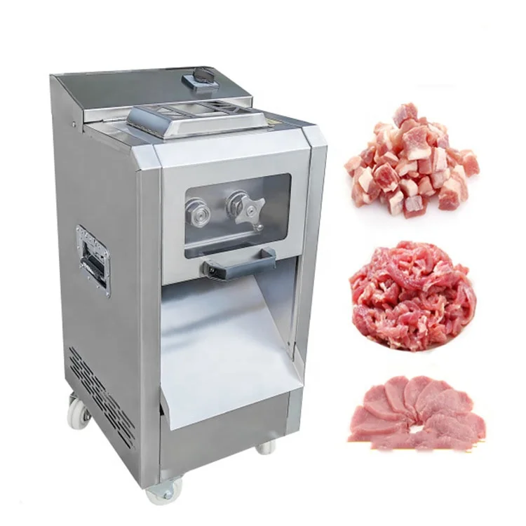 Good Quality Electric Meat Fish Chicken Pork Slice Strip Cutting Machine Restaurant Meat Cube Cutter