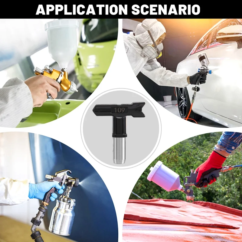 ABRE-5 piezas de puntas de pulverización, boquillas de pulverización sin aire con punta de pulverización reversible para máquina de pulverización sin aire (109, 213, 311, 315, 413)