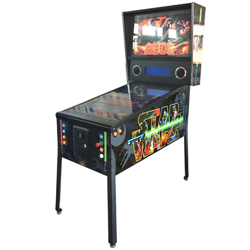 

32 43 49'' Screen Virtual digital Pinball game machine with force feedback, Solenoids and LED lighting