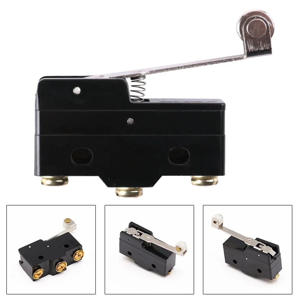 Z-15GW2-B Limit Switch 15A 220V Micro Switch NO+NC SPDT Momentary Roller Lever Limit Switch Dustproof Waterproof Brass Terminal