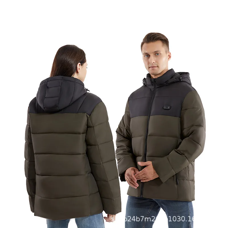 Ropa de calefacción de doble control con capucha para hombres y mujeres, calefacción de grafeno de manga larga, estilo Jack, 15District, 2 nuevos